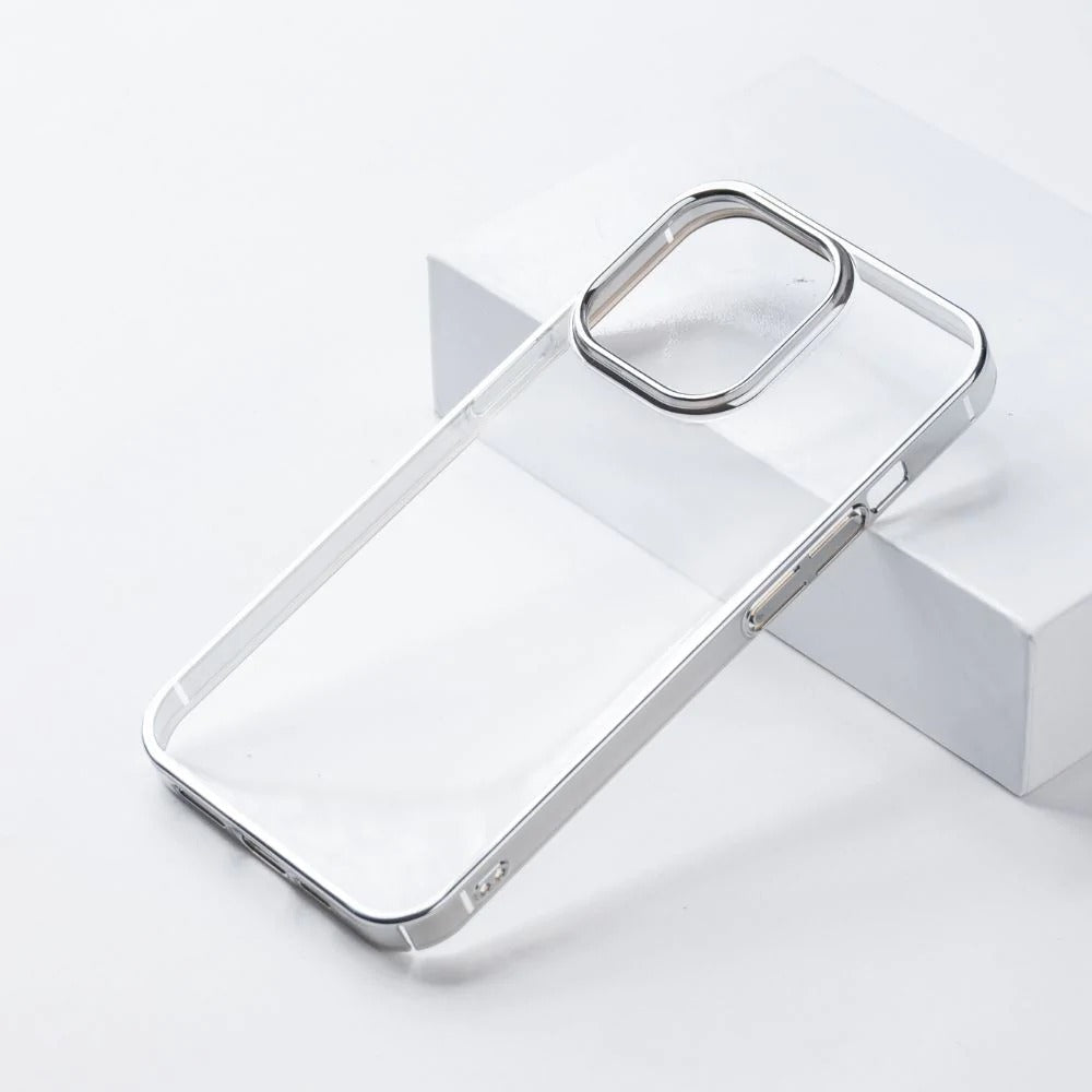 Crystal Clear Chrome Electroplated Bumper iPhone Cover