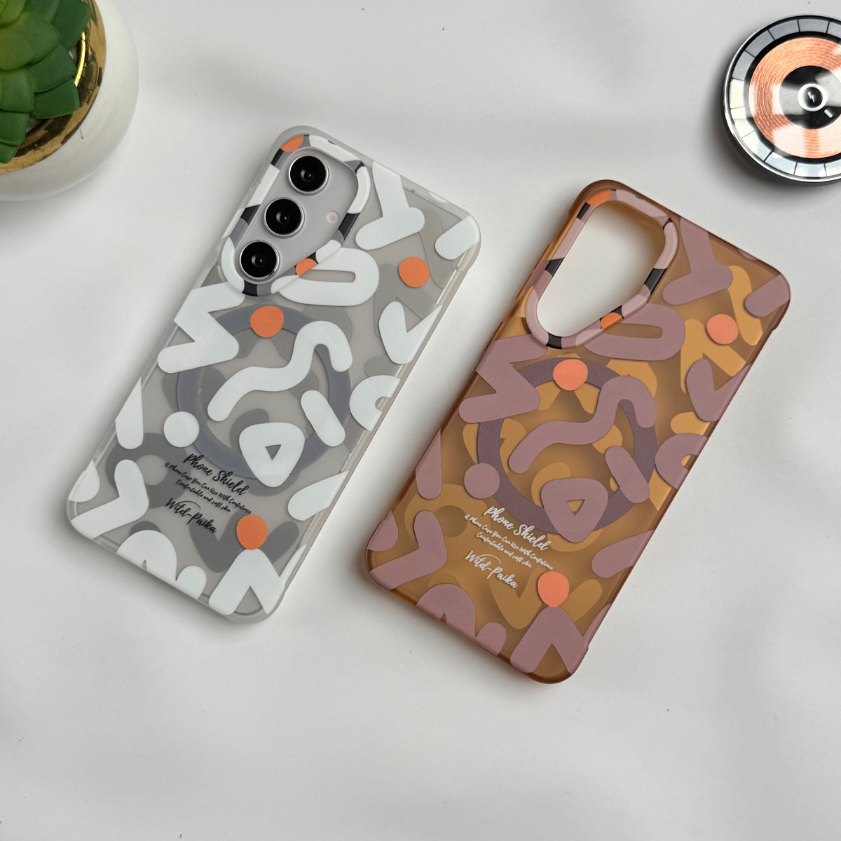 Samsung Galaxy S24 Geometric Graffiti Shockproof MagSafe Case Cover