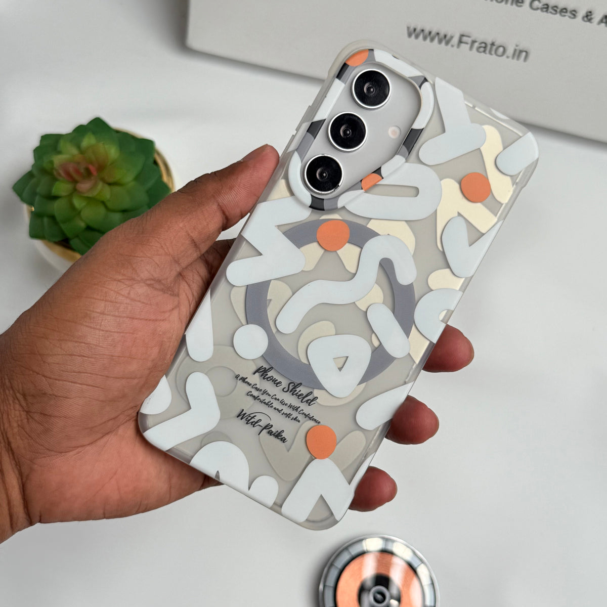 Samsung Galaxy S24 Geometric Graffiti Shockproof MagSafe Case Cover