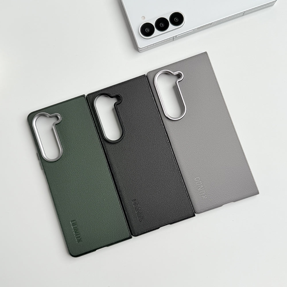 Samsung Galaxy Z Fold 6 Leather Texture Hard Cover