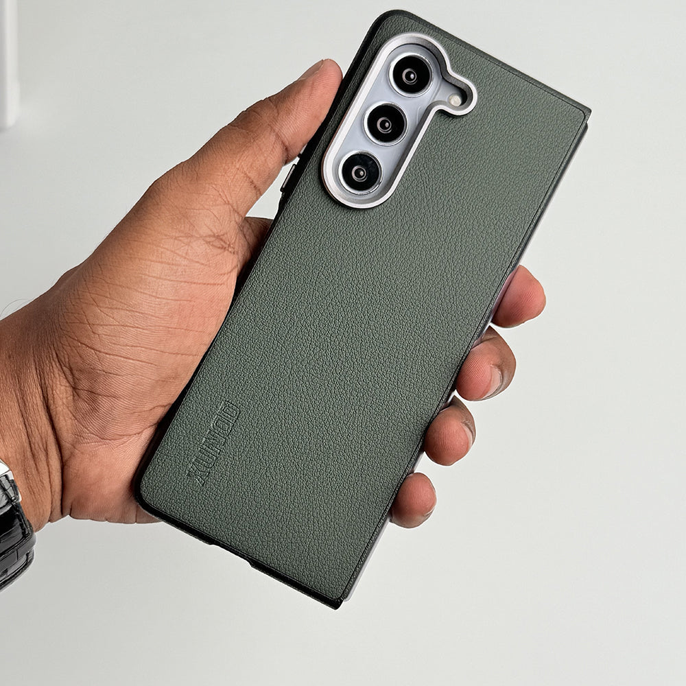 Samsung Galaxy Z Fold 6 Leather Texture Hard Cover