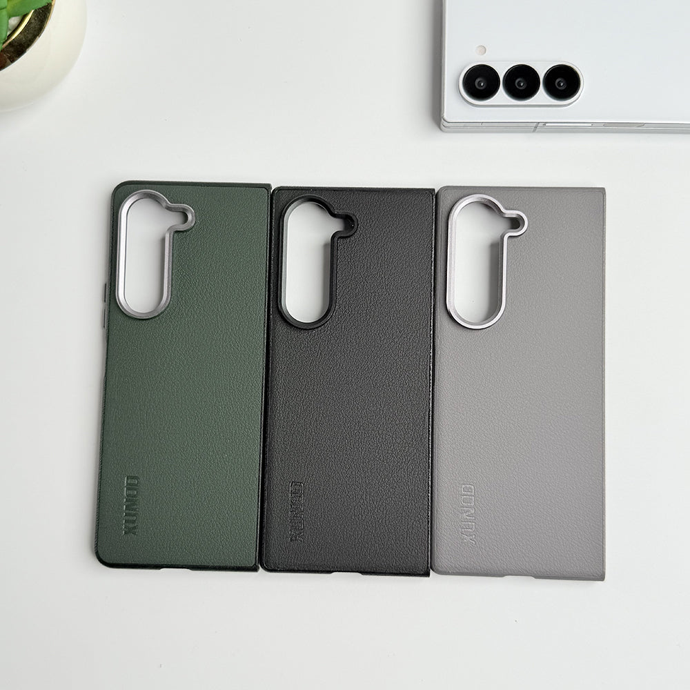 Samsung Galaxy Z Fold 6 Leather Texture Hard Cover