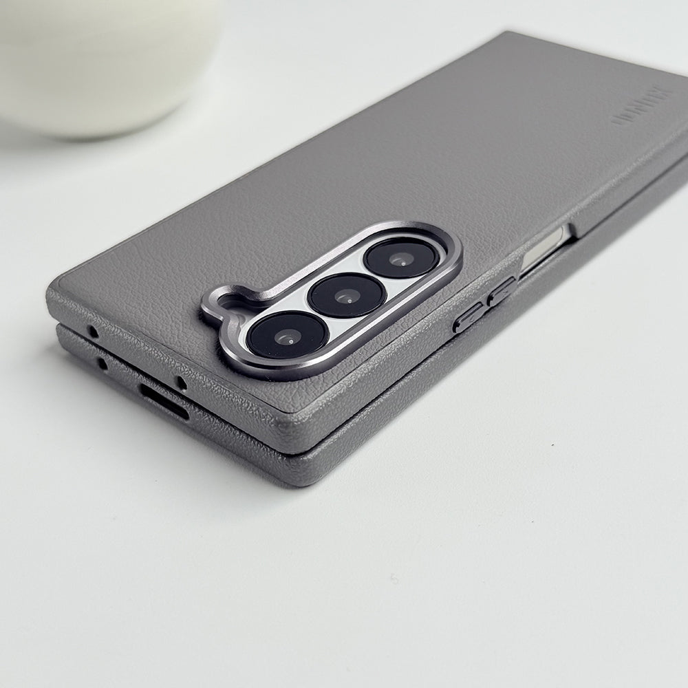 Samsung Galaxy Z Fold 6 Leather Texture Hard Cover