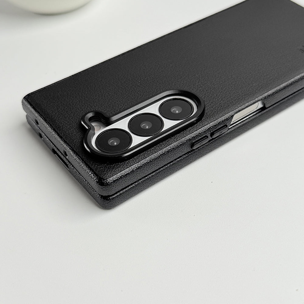 Samsung Galaxy Z Fold 6 Leather Texture Hard Cover