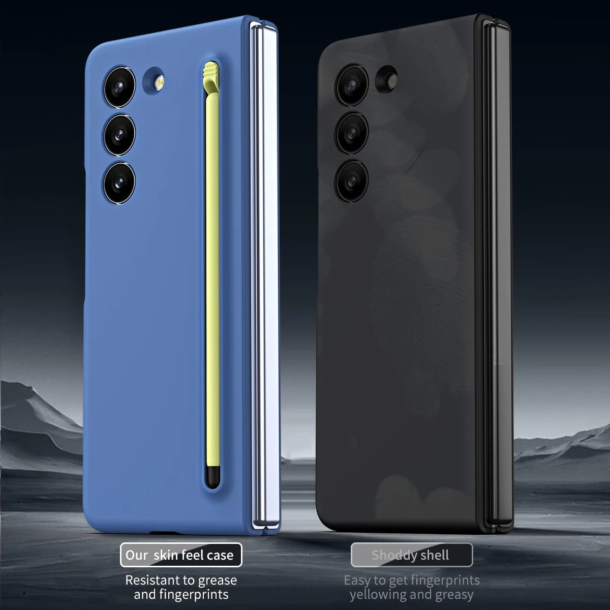 Samsung Galaxy Z Fold 6 Touch Pen Slim Pen Slot Ultra Thin PC Protective Phone Cover