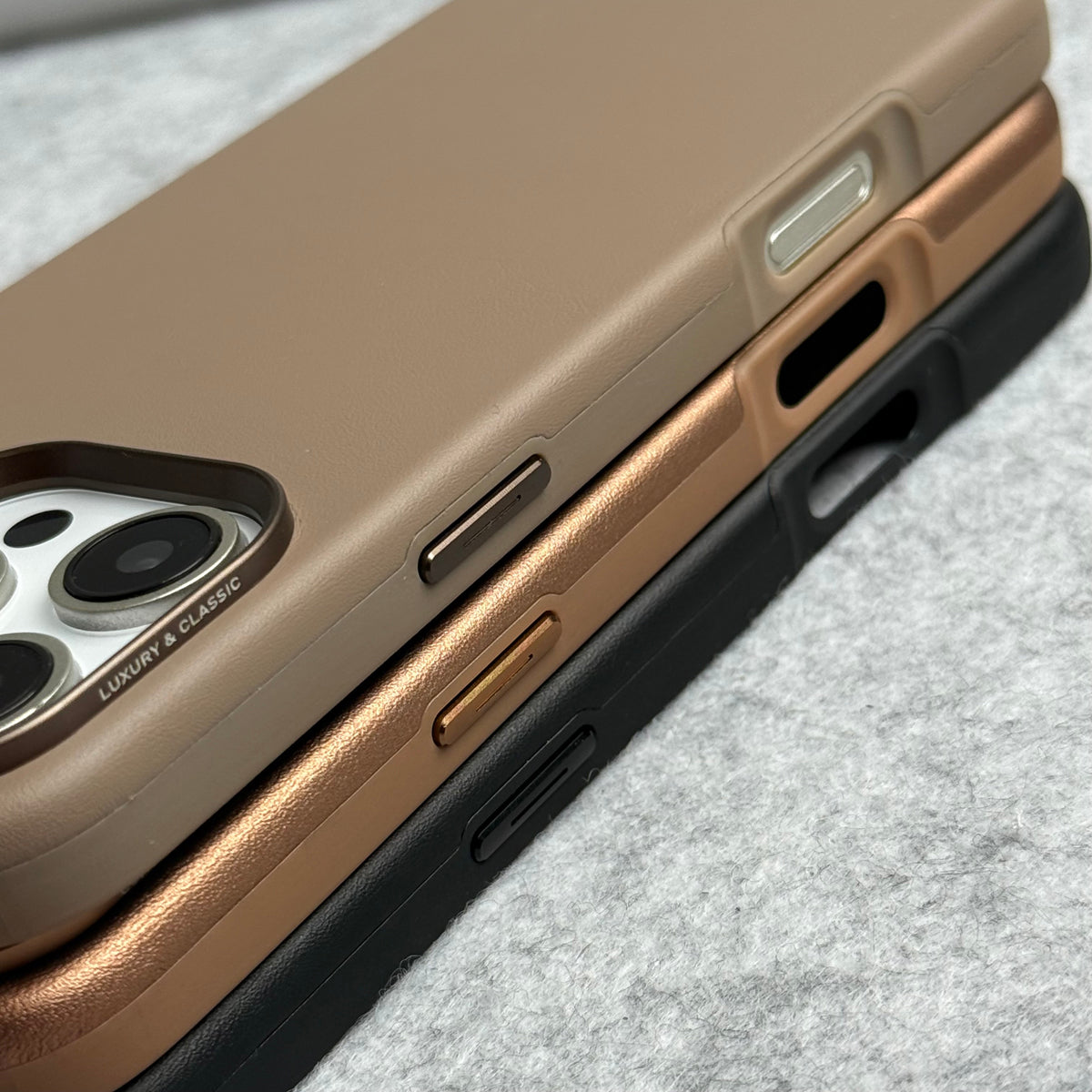 iPhone 16 Pro Luxury Classic PU Leather MagSafe Supported Case