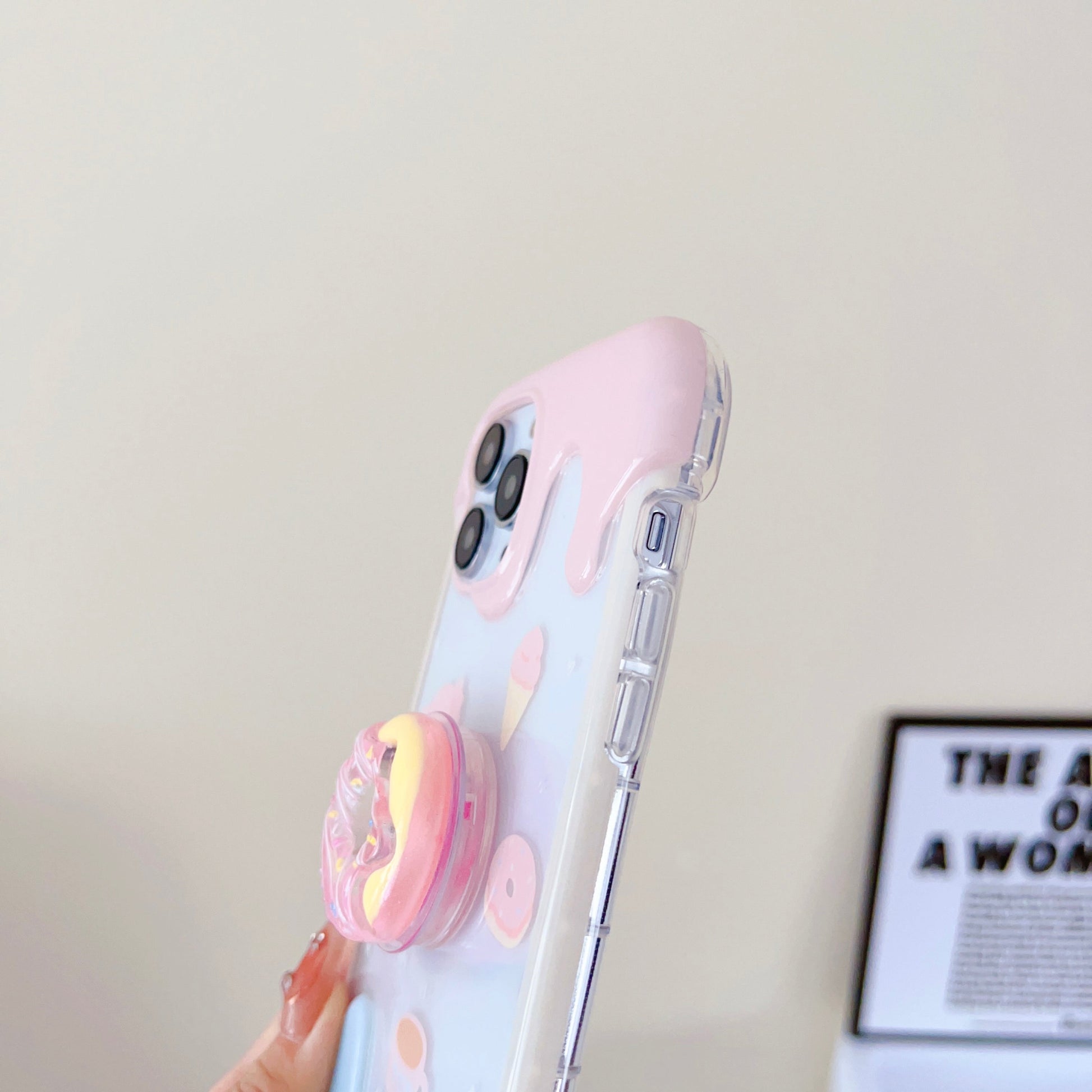 iPhone Donut Style Holder Transparent Designer Case