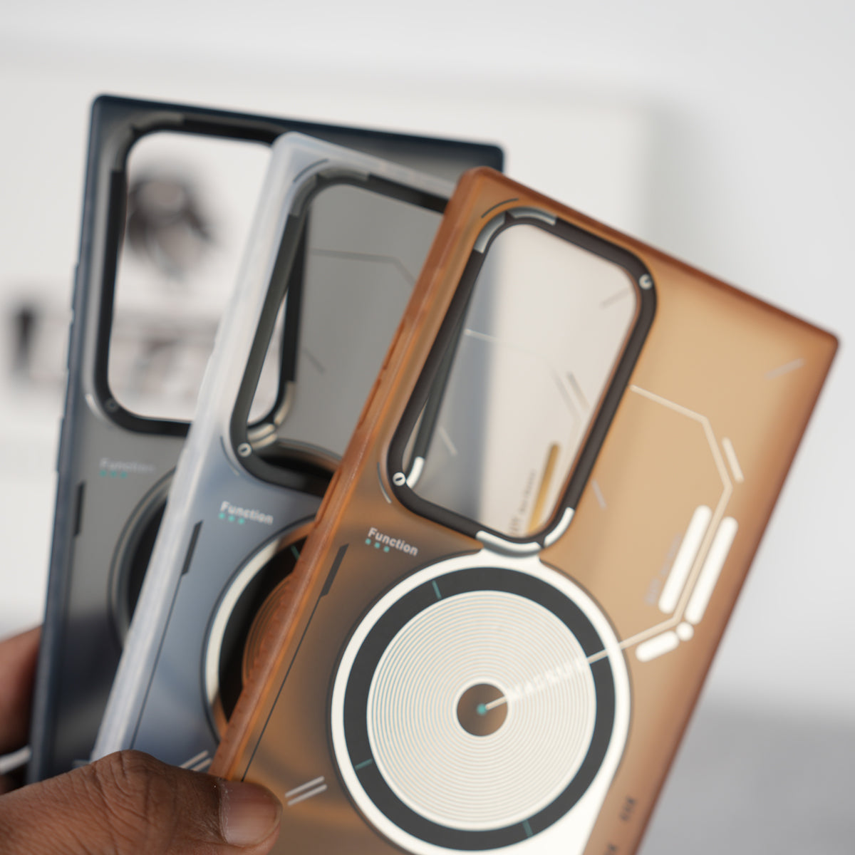 Galaxy Ultra Series Matte Futuristic Design Magnetic MagSafe Charging Case