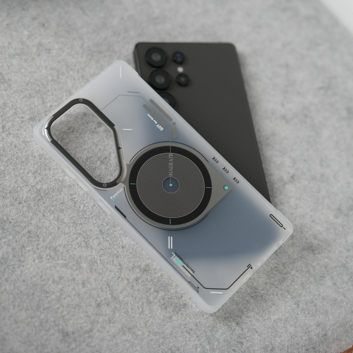 Galaxy Ultra Series Matte Futuristic Design Magnetic MagSafe Charging Case