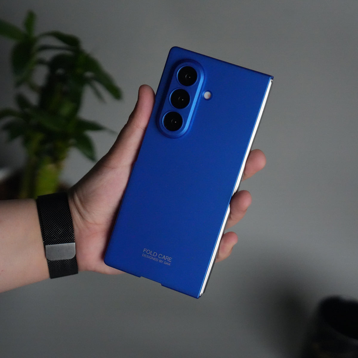 Galaxy Z Fold 7 Matte Hard Case with Front Glass Cover | Slim Shockproof Fold Care Edition