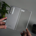 Galaxy Z Fold 7 Matte Hard Case with Front Glass Cover | Slim Shockproof Fold Care Edition
