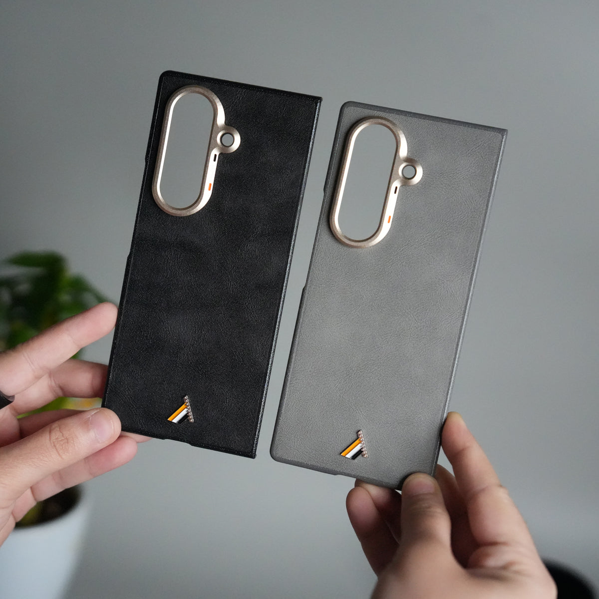 Galaxy Z Fold 7 Premium PU Leather Back Case with Front Frame | Slim & Elegant Design