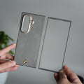 Galaxy Z Fold 7 Premium PU Leather Back Case with Front Frame | Slim & Elegant Design