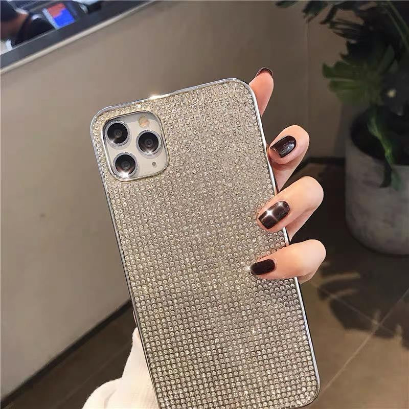 Luxury Diamond iPhone Case Cover Silver