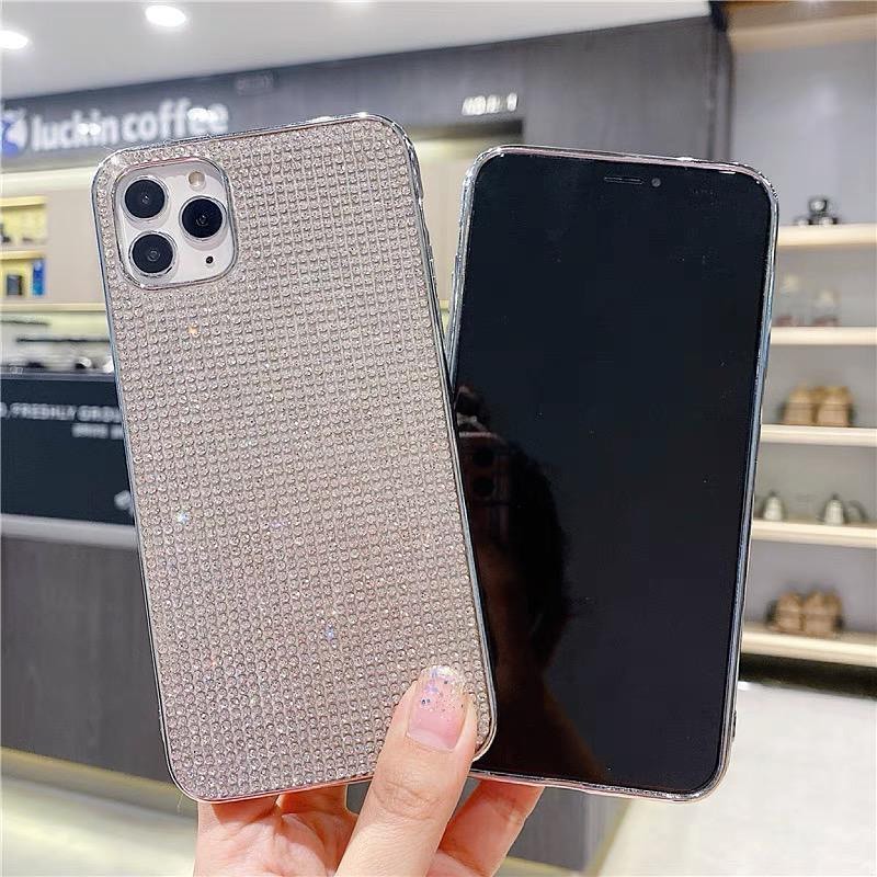 Luxury Diamond iPhone Case Cover Silver