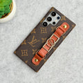 Samsung Galaxy S23 Ultra Luxury Brand Strap Holder Cover