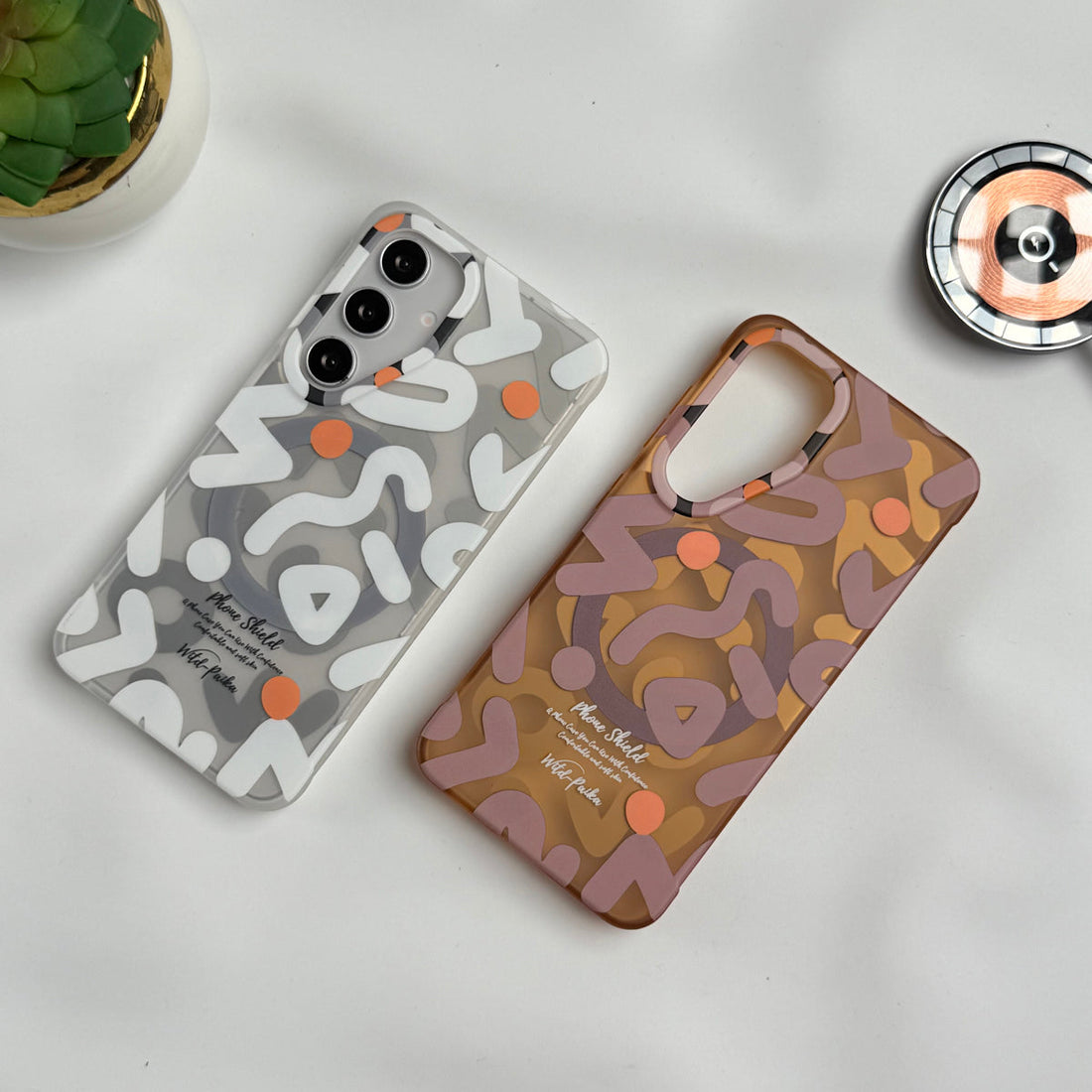 Samsung Galaxy S24 Geometric Graffiti Shockproof MagSafe Case Cover