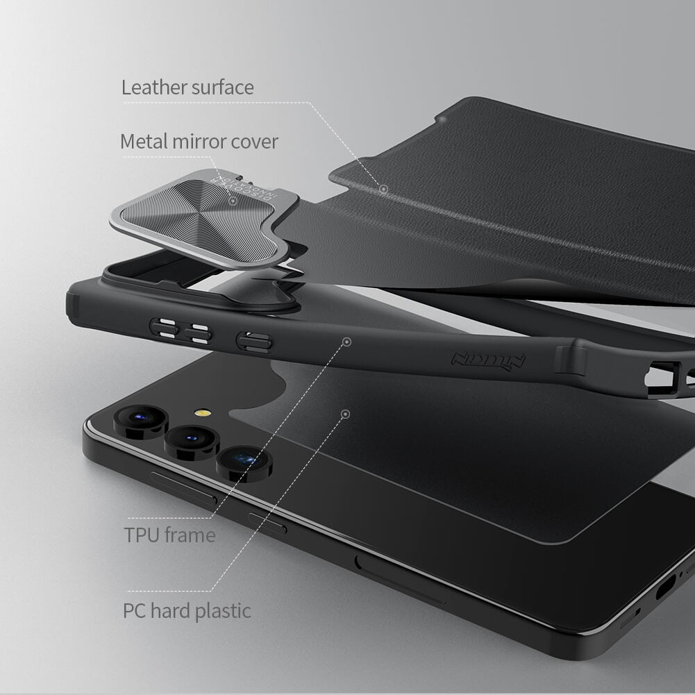 Samsung Galaxy S24 Nillkin Qin Prop Leather Case Cover