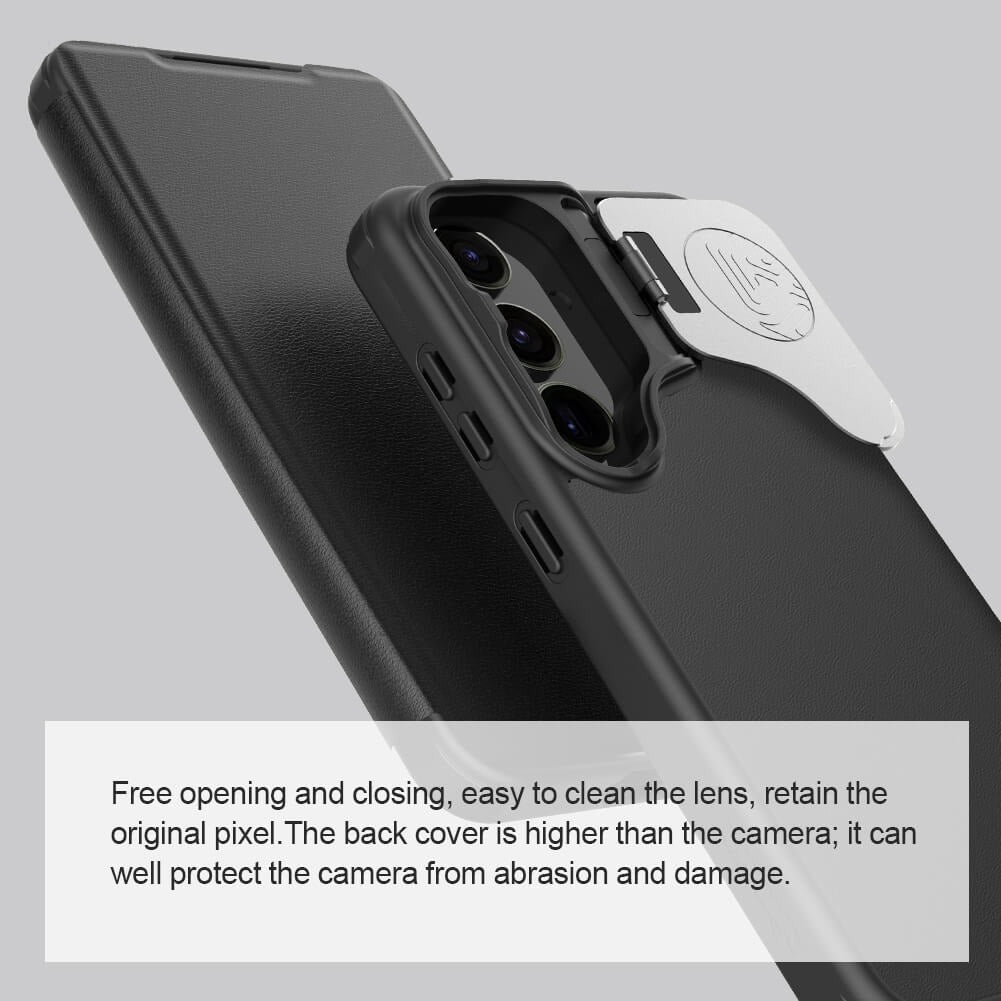 Samsung Galaxy S24 Nillkin Qin Prop Leather Case Cover