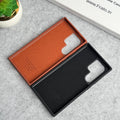Samsung Galaxy S24 Ultra Bottom Stitch PU Leather Case Cover