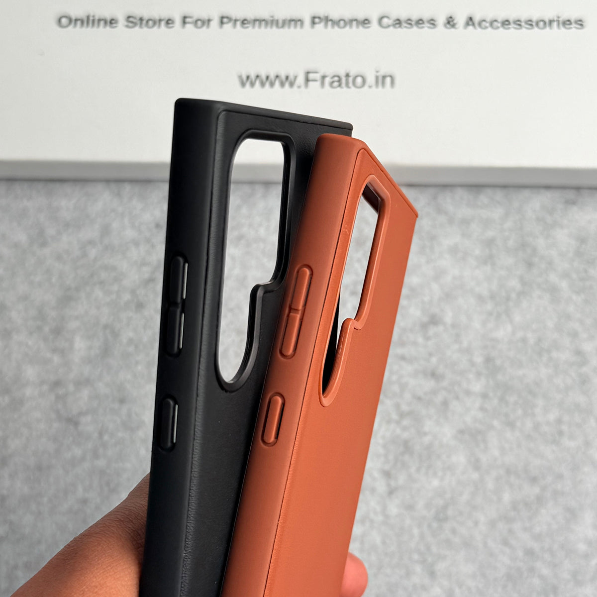Samsung Galaxy S24 Ultra Bottom Stitch PU Leather Case Cover