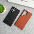 Samsung Galaxy S24 Ultra Bottom Stitch PU Leather Case Cover