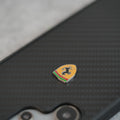 Samsung Galaxy S24 Ultra FR Sports Car Logo Carbon Fiber Texture Case Cover