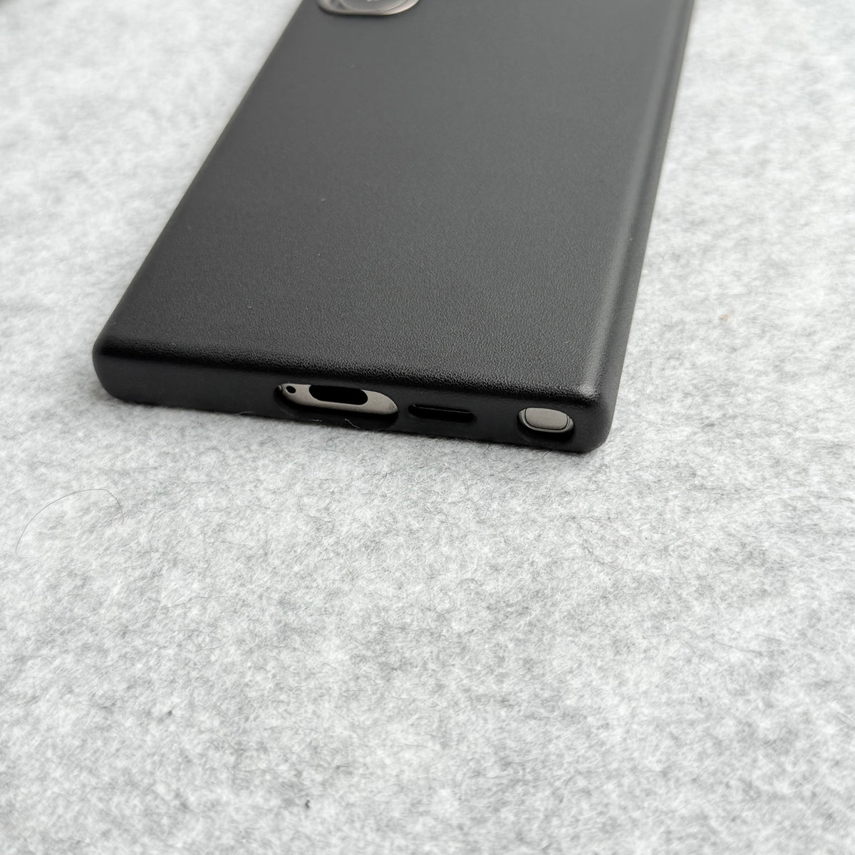 Samsung Galaxy S24 Ultra Full Leather Case With Metal Alloy Camera Bumper