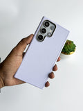 Samsung Galaxy S24 Ultra Leather Texture Design PVC Case With Metal Camera Bump