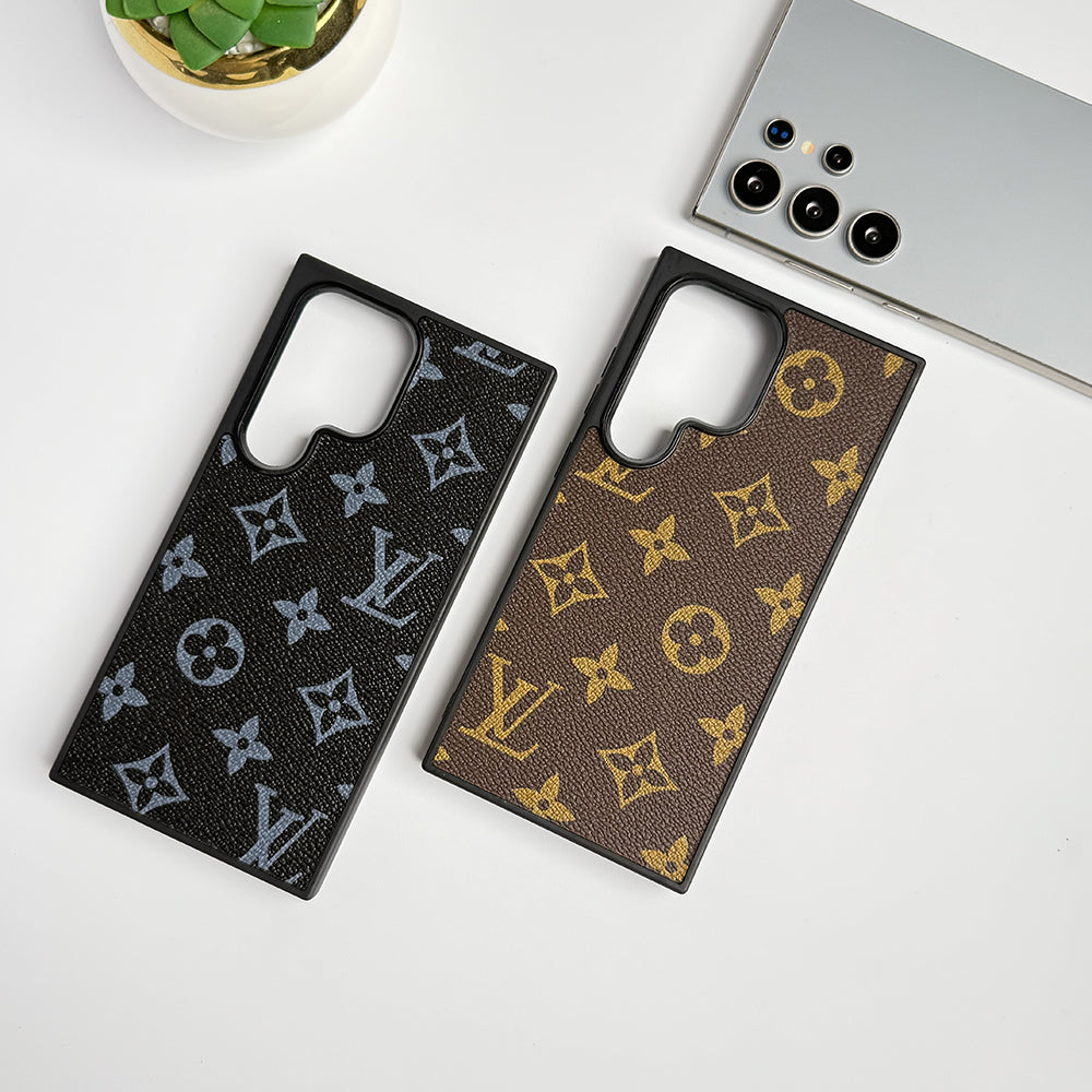 Samsung Galaxy S24 Ultra Luxury Brand PU Leather Case Cover