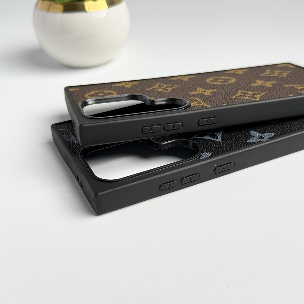 Samsung Galaxy S24 Ultra Luxury Brand PU Leather Case Cover