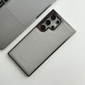 Samsung Galaxy S24 Ultra PU Leather Side Chrome Case Cover