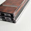 Samsung Galaxy S24 Ultra Textured Stripe PU Leather Side Chrome Case Cover