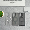 Samsung Galaxy S25 Smoke MagSafe Cover With Metal Camera Bump Kick Stand