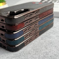 Samsung Galaxy S25 Textured PU Leather Side Chrome Case Cover