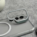 Samsung Galaxy S25 Transparent MagSafe Cover Metal Camera Bump Kick Stand