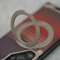 Samsung Galaxy S25 Ultra Aramid Fiber Metal Case With Rotating Stand