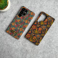 Samsung Galaxy S25 Ultra GG Floral and Butterfly Painted Back Cover