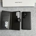 Samsung Galaxy S25 Ultra Leather Flip 2 in 1 Detachable Front and Back Wallet Case Cover