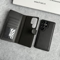 Samsung Galaxy S25 Ultra Leather Flip 2 in 1 Detachable Front and Back Wallet Case Cover