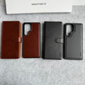 Samsung Galaxy S25 Ultra Leather Flip 2 in 1 Detachable Front and Back Wallet Case Cover