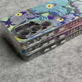 Samsung Galaxy S25 Ultra Luxury 3D Oil Painting Floral Design Glitter Lens Protection Cover
