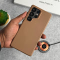 Samsung Galaxy S25 Ultra PU Leather Camera Bumper MagSafe Cover