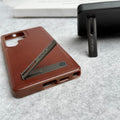 Samsung Galaxy S25 Ultra PU Leather Inbuilt Stand Case Cover