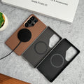 Samsung Galaxy S Series Metal Camera Ring Carbon Fiber Design MagSafe Cover