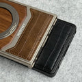 Samsung Galaxy Ultra series Metallic Wood Leather AeroFLex Aluminium  Case With Rotating Stand