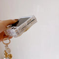 Samsung Galaxy Z Flip 6 Premium Rotation Dollar Bracelet Wristband Chain Phone Case Cover