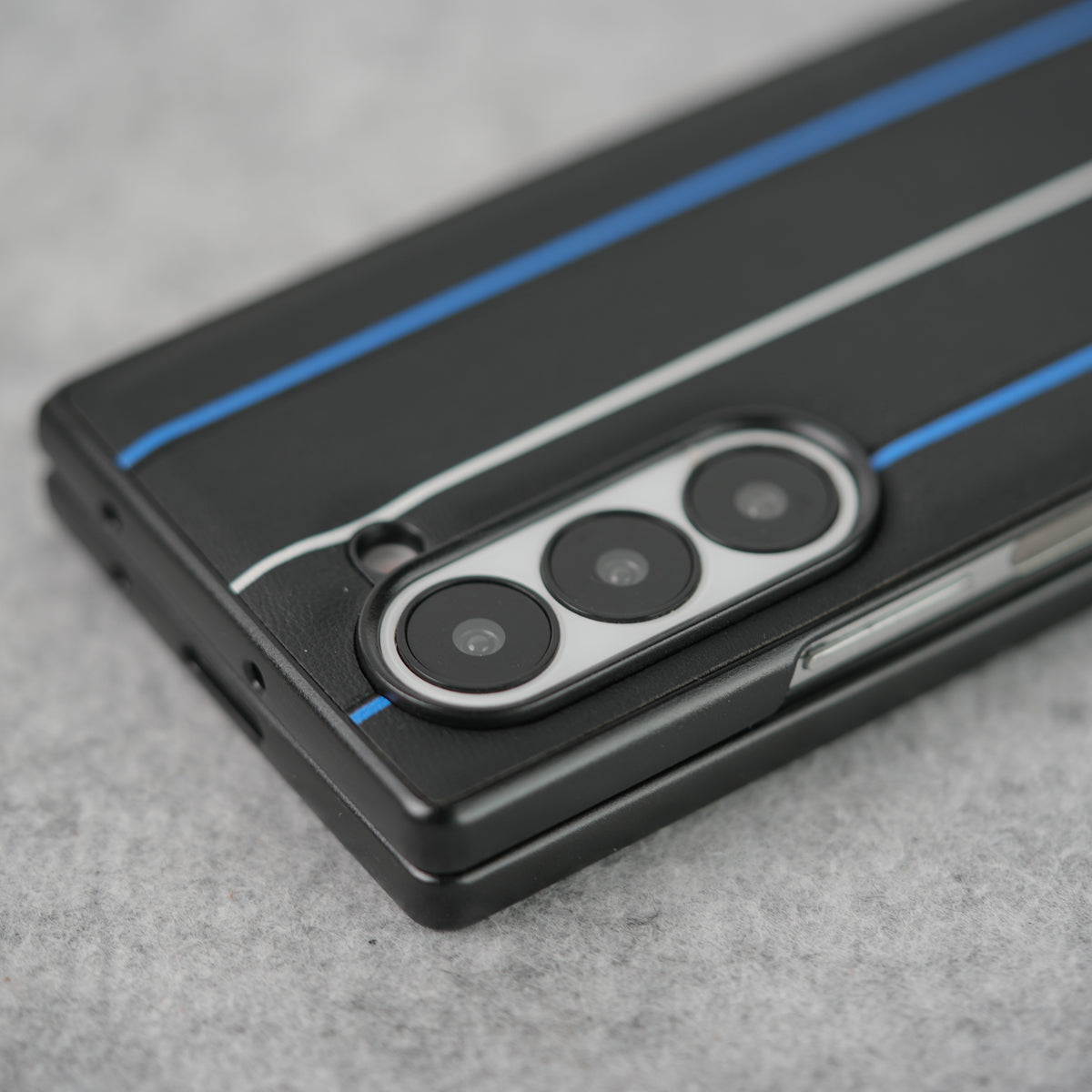 Samsung Galaxy Z Fold 5 BMW Blue White Line Design Case Cover