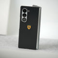 Samsung Galaxy Z Fold 5 FR Sports Car Logo Carbon Fiber Texture Case Cover
