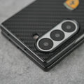 Samsung Galaxy Z Fold 5 FR Sports Car Logo Carbon Fiber Texture Case Cover